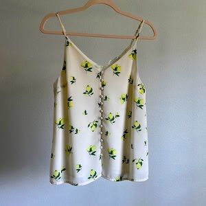 Lemon print tank top